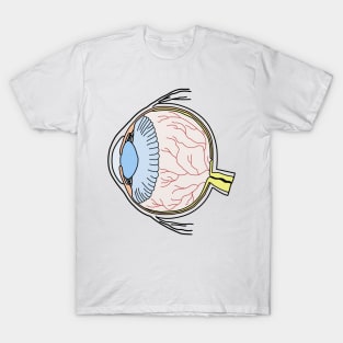 Colorful Eyeball Line Art small T-Shirt